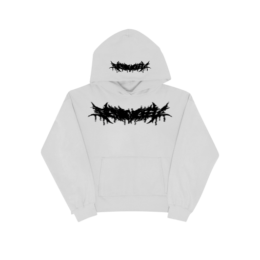 realdealgeeks white threshed hoodie